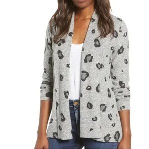 *LAST CHANCE* Gibson Leopard Fleece Cardigan